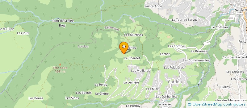 localisation de l'entreprise THE MIDDLE SINGERS  CORDON