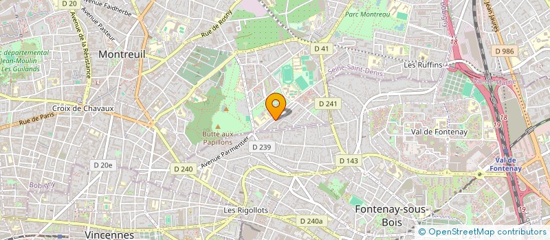 localisation de l'entreprise THE NEST à MONTREUIL