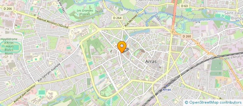 localisation de l'entreprise THE NEST - COLIVING à ARRAS
