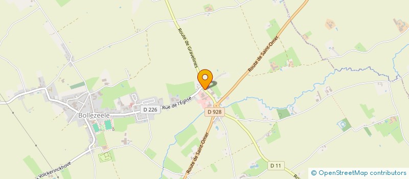 localisation de l'entreprise THE NEVEROLD  BOLLEZEELE