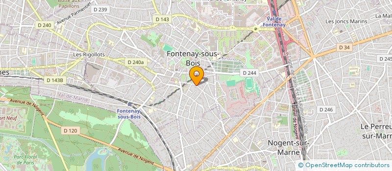 localisation de l'entreprise THE NEW ANTHROPOLOGY  FONTENAY-SOUS-BOIS
