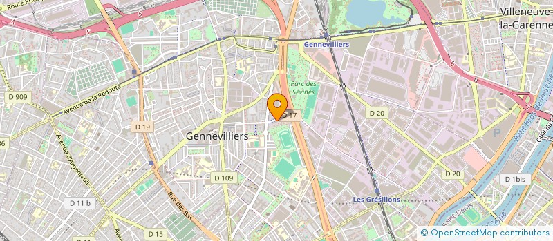 localisation de l'entreprise THE NEW CAB  GENNEVILLIERS