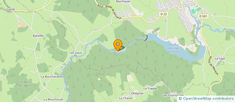 localisation de l'entreprise THE NORTH FORGE  SAINT-GENEST-MALIFAUX