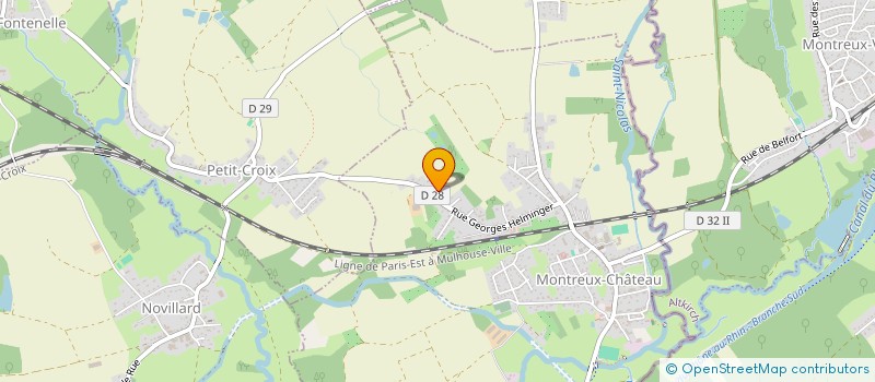 localisation de l'entreprise THE OLD MILL  MONTREUX-CHATEAU