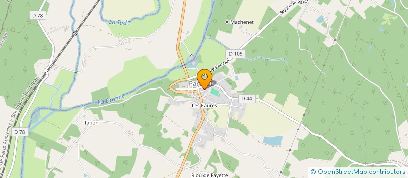 localisation de l'entreprise THE OLD RECTORY FRANCE  PARCOUL-CHENAUD