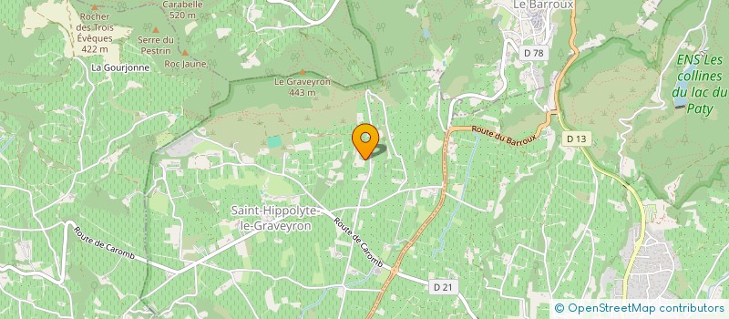 localisation de l'entreprise THE OLIVE TREE COMPAGNY  SAINT-HIPPOLYTE-LE-GRAVEYRON