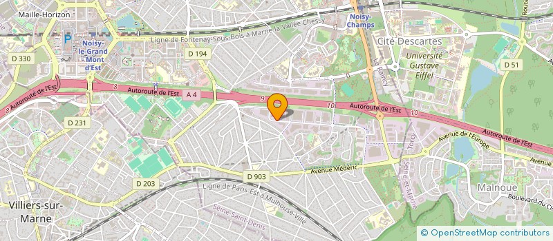 localisation de l'entreprise THE ONE BALL FRANCE  NOISY-LE-GRAND