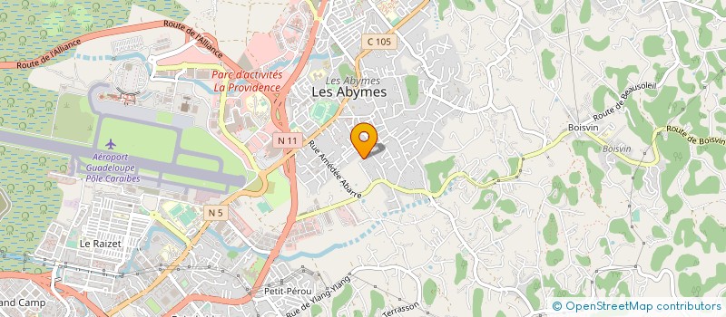 localisation de l'entreprise THE ONE BOOKING PRODUCTION à LES ABYMES
