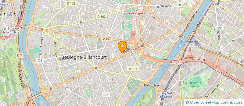 localisation de l'entreprise THE ONE STUDIO à BOULOGNE-BILLANCOURT