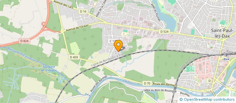 localisation de l'entreprise THE OUTLAW COUNTRY DANCERS  SAINT-PAUL-LES-DAX