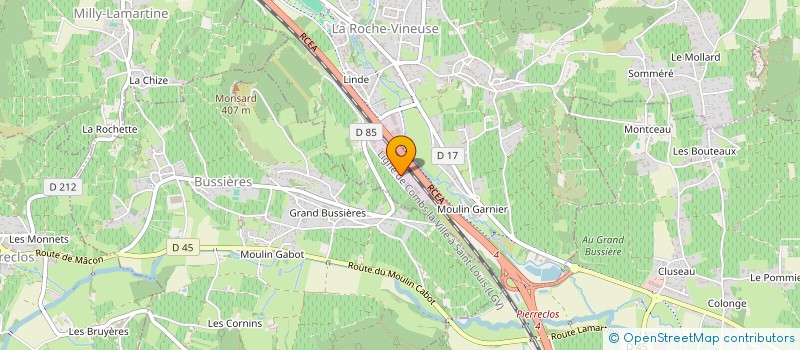 localisation de l'entreprise THE PADEL TO B  LA ROCHE-VINEUSE