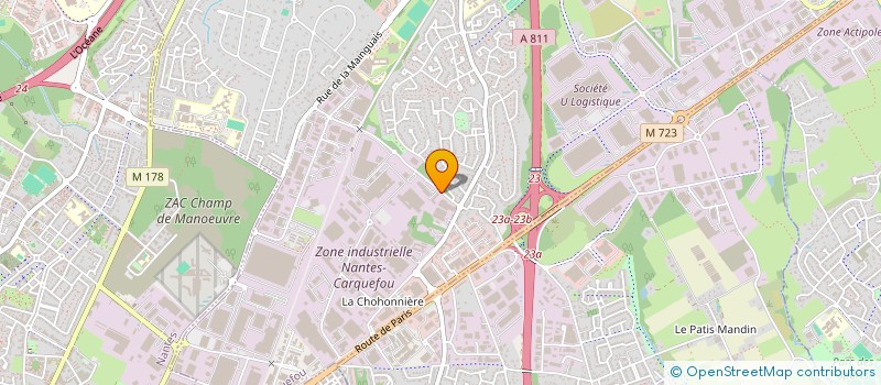 localisation de l'entreprise THE PALACE 2  CARQUEFOU