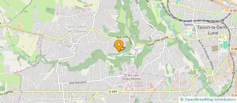 localisation de l'entreprise THE PAPA'S FIVE  SAINT-GENIS-LES-OLLIERES