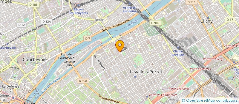 localisation de l'entreprise THE&PARTNERS SARL à LEVALLOIS-PERRET