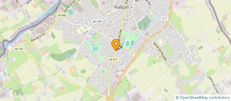 localisation de l'entreprise THE PINK PANTHERES DES SABLES  HALLUIN