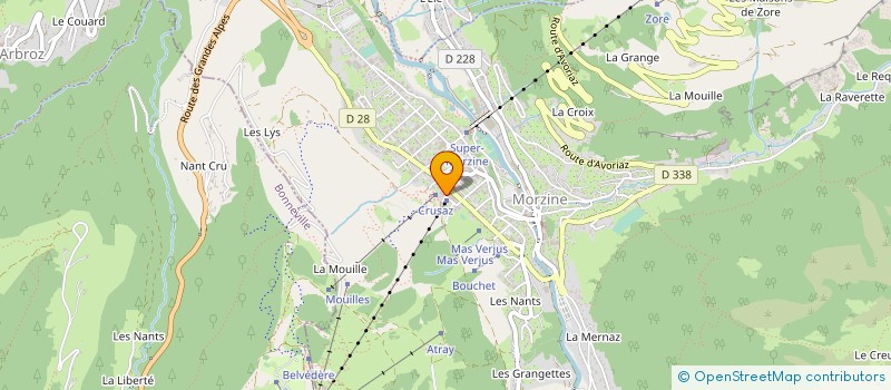 localisation de l'entreprise THE PLACE TO BE à MORZINE