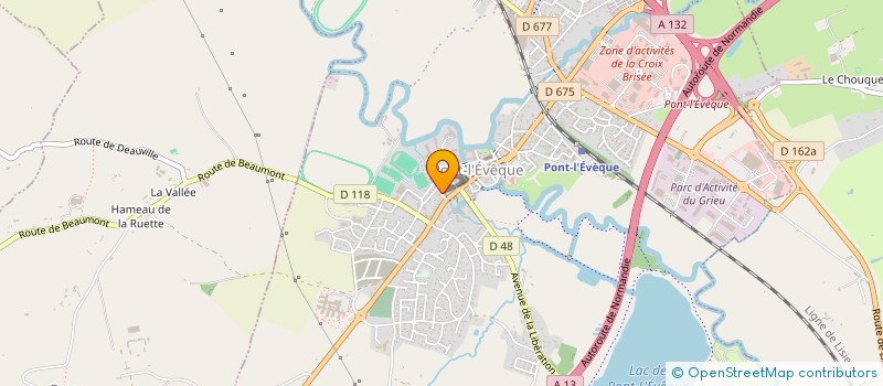 localisation de l'entreprise THE PLACE TO BE  PONT-L'EVEQUE