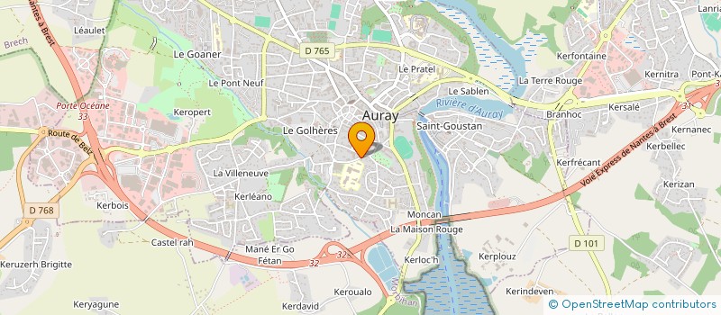 localisation de l'entreprise THE PROCESS GROUP à AURAY