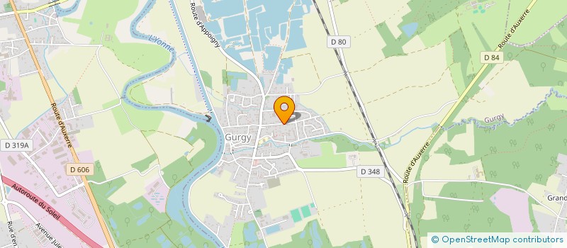 localisation de l'entreprise THE PURPLE LAND  GURGY