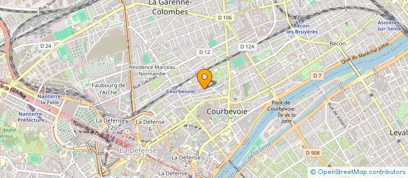 localisation de l'entreprise THE QUEENS BAND à COURBEVOIE