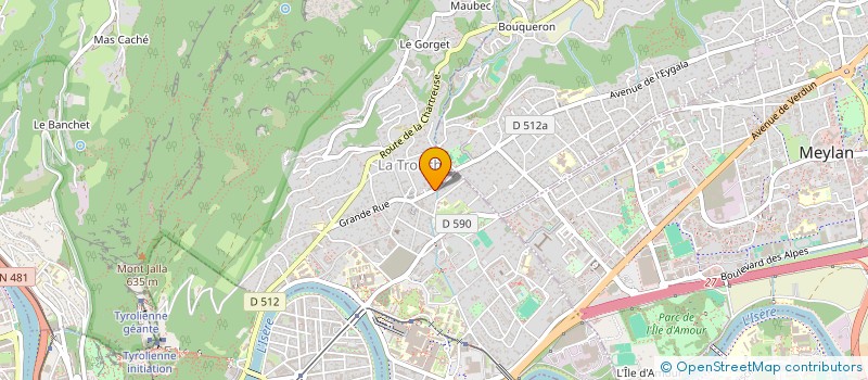 localisation de l'entreprise THE RACE OF LEGENDS  LA TRONCHE