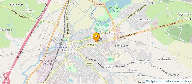 localisation de l'entreprise THE RED JOKER  CAUSSADE