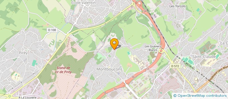 localisation de l'entreprise THE ROAD SHOW à BESANCON