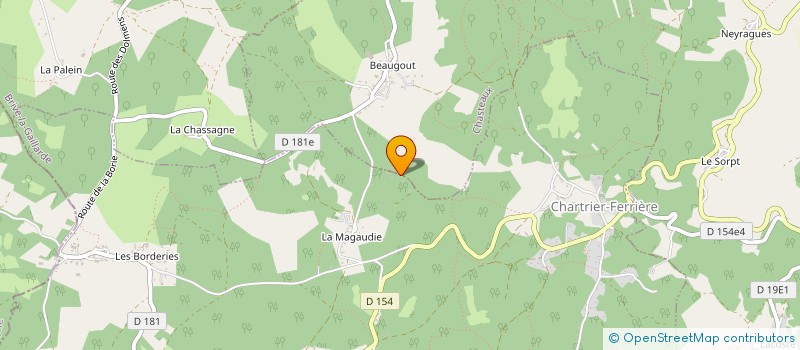 localisation de l'entreprise THE ROAD SONGS  CHARTRIER-FERRIERE