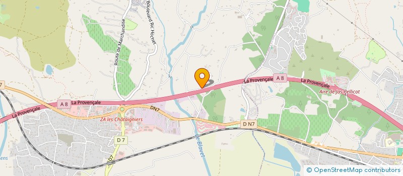 localisation de l'entreprise THE ROCK  ROQUEBRUNE-SUR-ARGENS