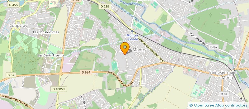 localisation de l'entreprise THE ROCK  MONTRY