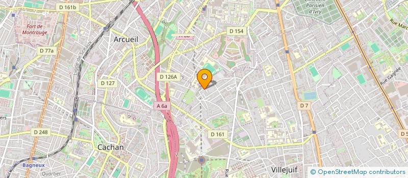 localisation de l'entreprise THE ROCK à VILLEJUIF