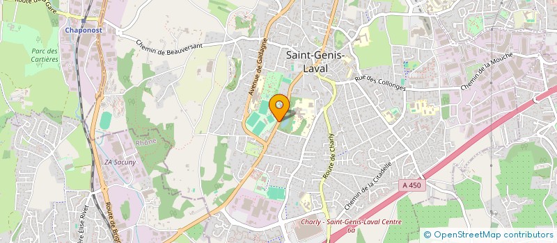 localisation de l'entreprise THE ROCK'N SASSY à SAINT-GENIS-LAVAL