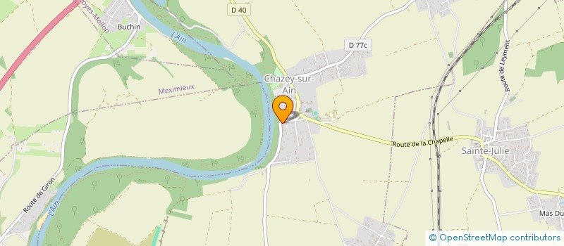 localisation de l'entreprise THE ROCK RUNNERS'  CHAZEY-SUR-AIN