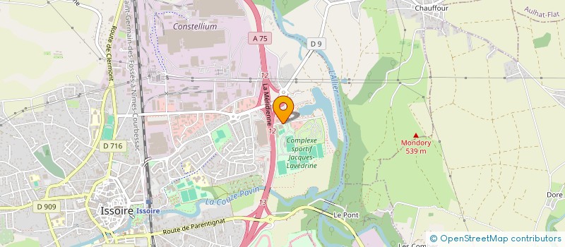 localisation de l'entreprise THE ROLLING BALLS  ISSOIRE