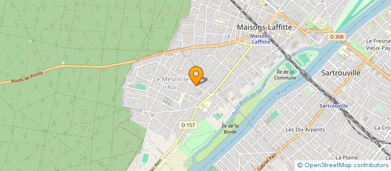 localisation de l'entreprise THE SAGA ASSOCIATION  LE MESNIL-LE-ROI