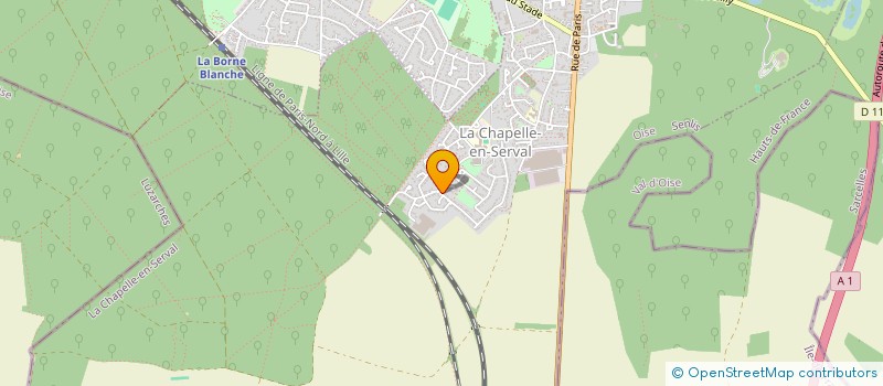 localisation de l'entreprise THE SENATORS !  LA CHAPELLE-EN-SERVAL