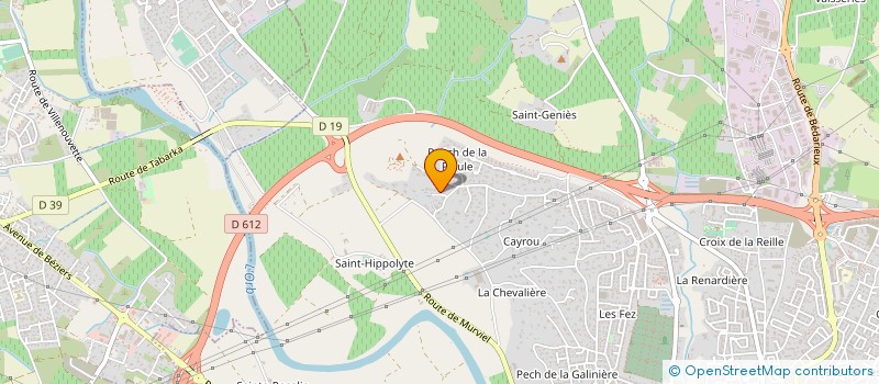 localisation de l'entreprise THE SENS  BEZIERS
