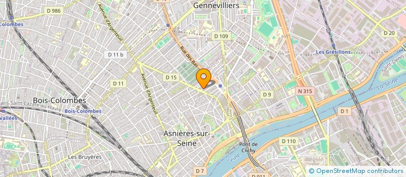 localisation de l'entreprise THE SETTING  ASNIERES-SUR-SEINE