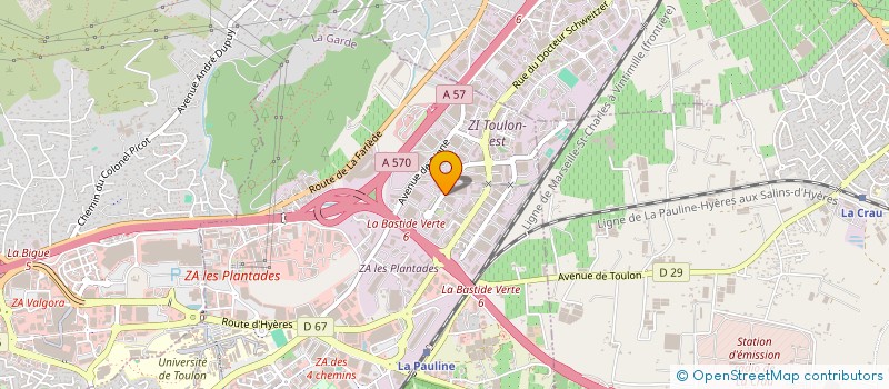 localisation de l'entreprise THE SEVENTY SEVEN COMPANY  LA GARDE