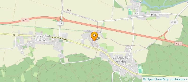 localisation de l'entreprise THE SHINGLE  LA NEUVILLE-EN-HEZ