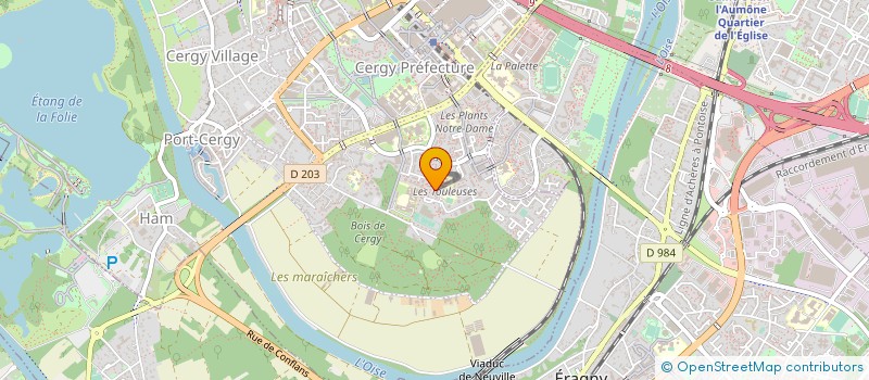 localisation de l'entreprise THE SIMS SERVICES à CERGY