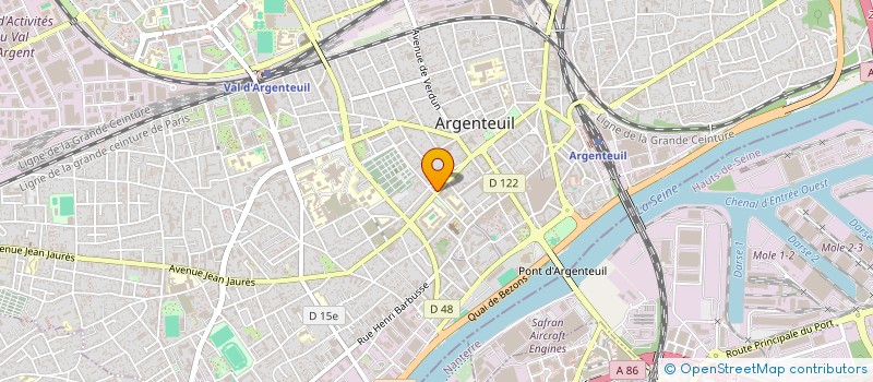 localisation de l'entreprise THE SMASH INC  ARGENTEUIL