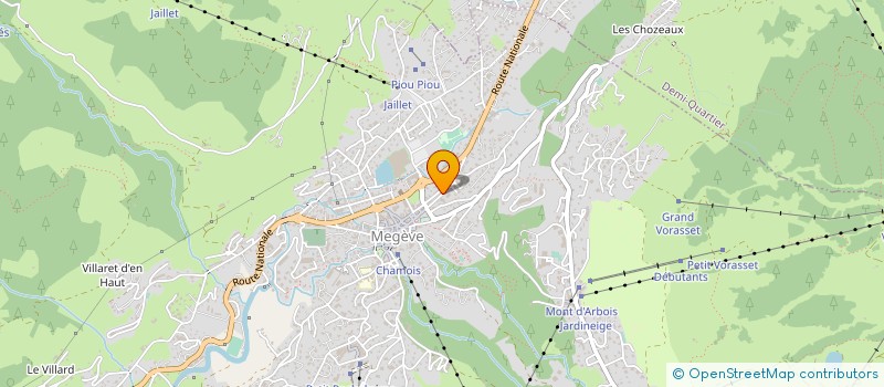 localisation de l'entreprise THE SNOW COMPANY  MEGEVE