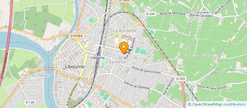 localisation de l'entreprise THE SOIL  LIBOURNE