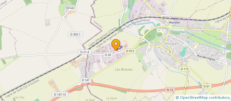 localisation de l'entreprise THE SPEED SHOP à HOUDAN
