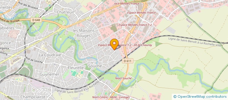 localisation de l'entreprise THE SPORT KORNER à NIORT