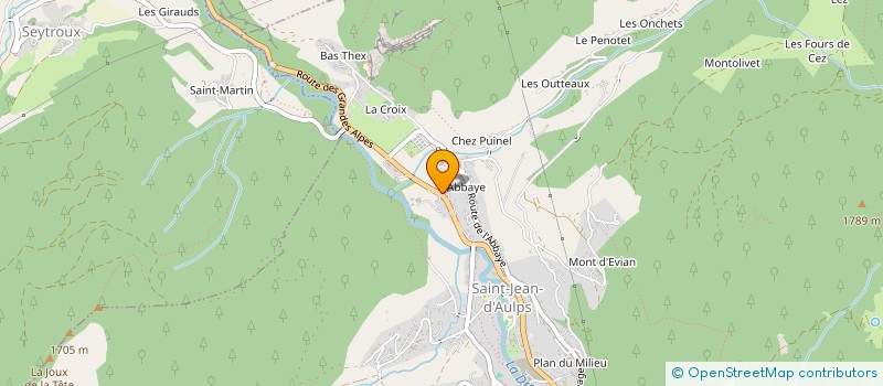 localisation de l'entreprise THE STONE HOUSE  SAINT-JEAN-D'AULPS