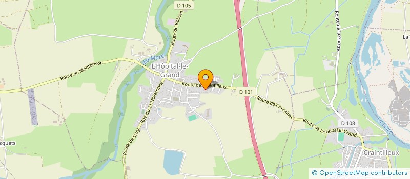 localisation de l'entreprise THE STUBBORN TROTTERS  L'HOPITAL-LE-GRAND