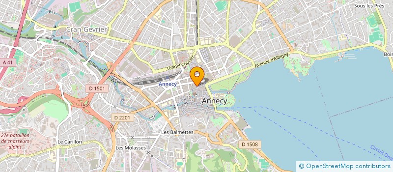 localisation de l'entreprise THE STUDENT HOUSE à ANNECY