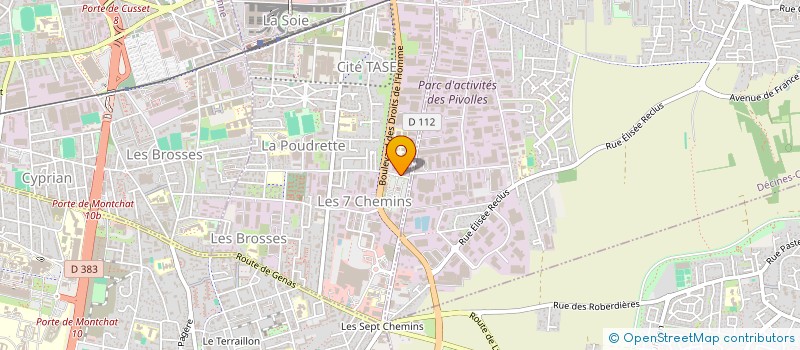 localisation de l'entreprise THE TECH  VAULX-EN-VELIN